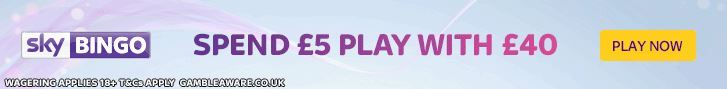 _betpython's tweet image. Get a juicy bingo bonus at Sky Bingo - Deposit £5 and play with £40!! #player bit.ly/2gZNSiZ