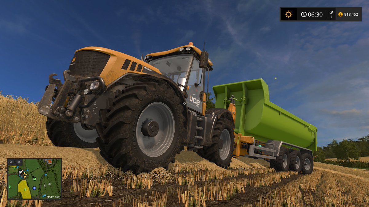 Northlander74's tweet photo. #JCB Fastrac 3032 with colour matched #ITRunner lifthook trailer #FS17 #PS4share https://t.co/cJJ73hcRzU