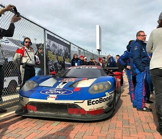 Lucas_Revert's tweet photo. All smiles around the #66FordGT after a fantastic victory at Daytona. #Rolex24Hours #FordG… https://t.co/bCewzvKcWE https://t.co/kNHIVUDap2