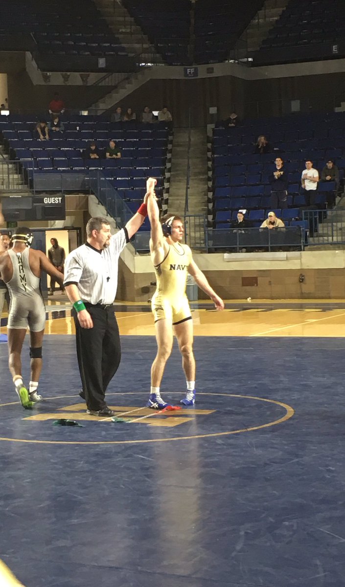 NavyWrestling's tweet photo. Michael Coleman is your 184lbs All-Academy Champion with a 16-4 win over Army! #WinTheBattle https://t.co/EMo3gEA6Kb
