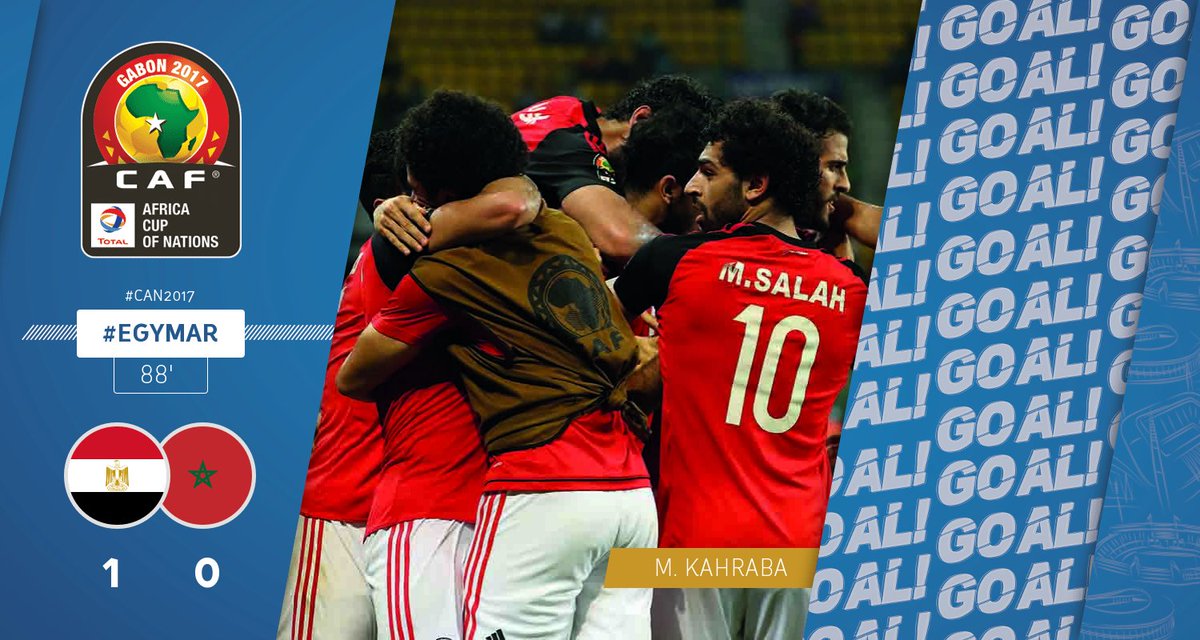 BUUUUUUT | M. KAHRABA (Egypte) vient de marquer un but! Egypte - Maroc 1-0 #CAN2017 #EGYMAR