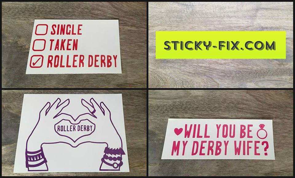 StickyFix's tweet image. V-Day is less than a month away!

-Do u heart Roller Derby? 
-Is Roller Derby ur significant other?
-Have u proposed to ur Derby Wife yet?