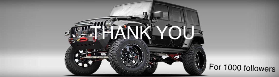 Thank you for 1000 followers! #Jeep #OIIIIIIIO