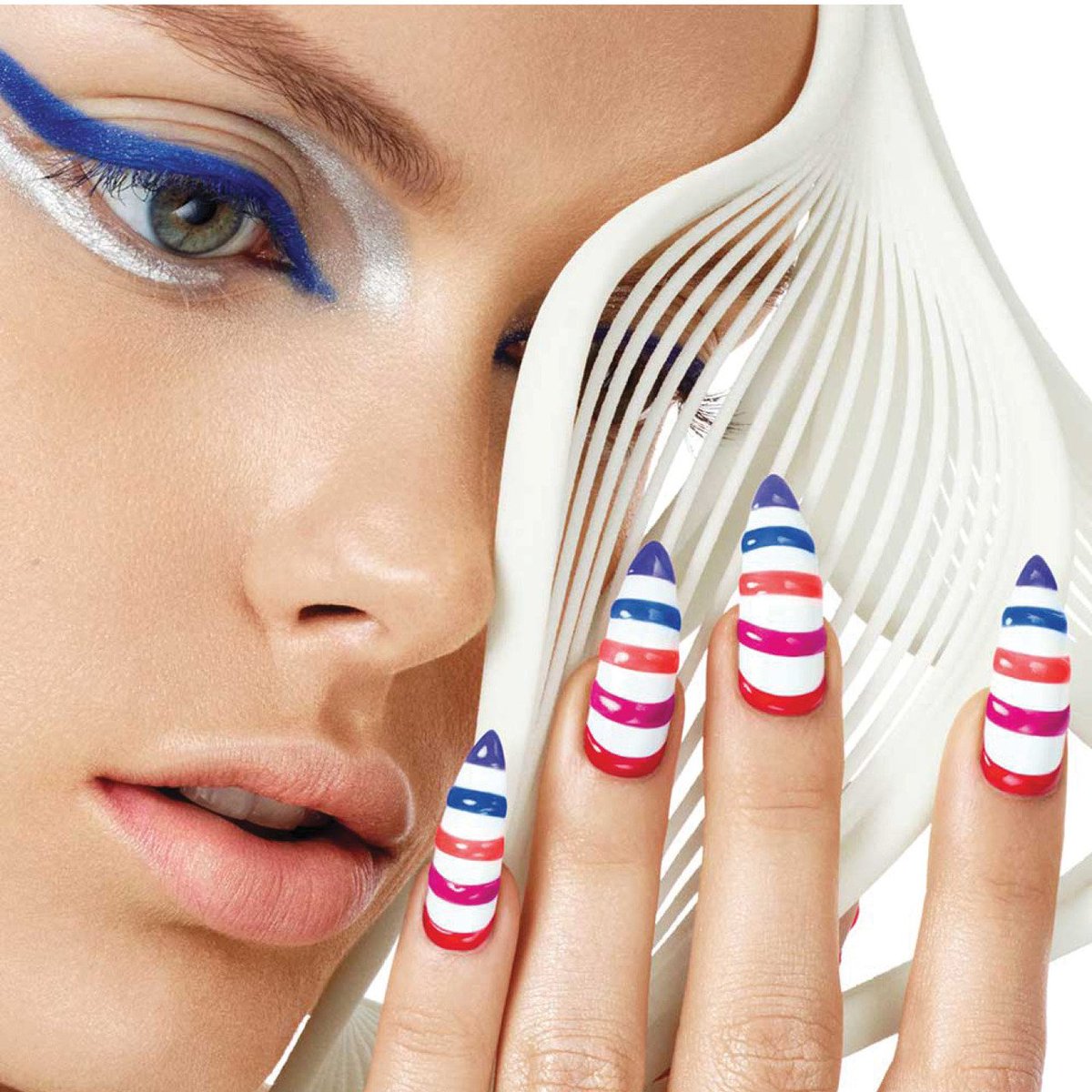 Amp up your nails and go for a modern manicure with stunning graphic colors. #CNDNewWave