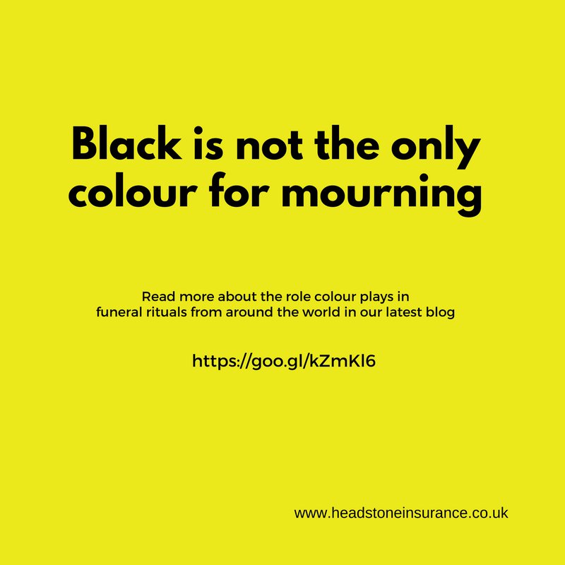 InsureHeadstone's tweet photo. If you are wearing yellow to a #funeral in which country might you be? Our blog will tell you https://t.co/eeSqeCMfFR #Englandhour https://t.co/62HvZyHLPL
