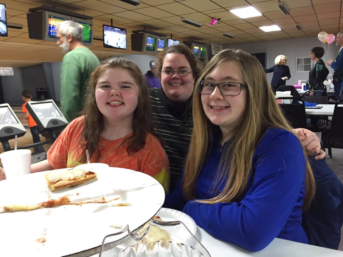 Bowling night with the family