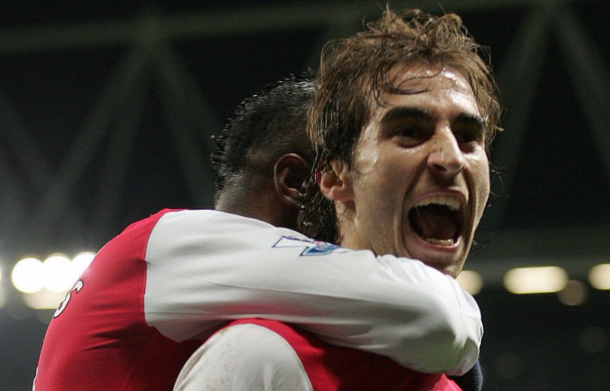 afcstuff's tweet photo. On this day in 2008: Goals from Adebayor, Flamini &amp; Fabregas helped Arsenal to a 3-0 win vs. Newcastle to return to the top of the PL. #afc https://t.co/95w86mTBJ7