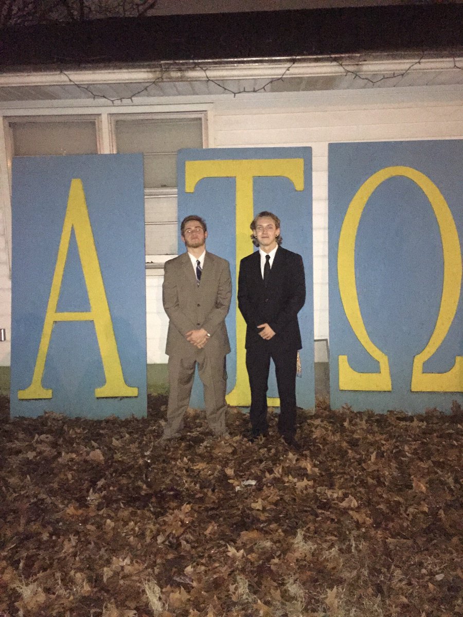 astateato's tweet photo. Congratulations to Hayden O'Bar and Jacob Olson for becoming initiated Brothers of the Alpha Tau Omega Fraternity!! #ruhrahrega https://t.co/E3a4OQClqn