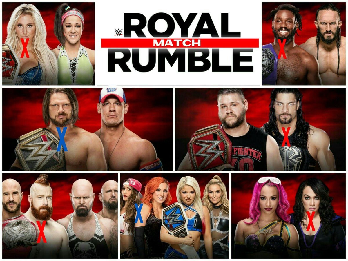 OtroFanWWE's tweet photo. PREDICCIONES DE #RoyalRumble 👊 
La Batalla Real se la dejamos a ustedes 😉 https://t.co/l2eAFVKHgP