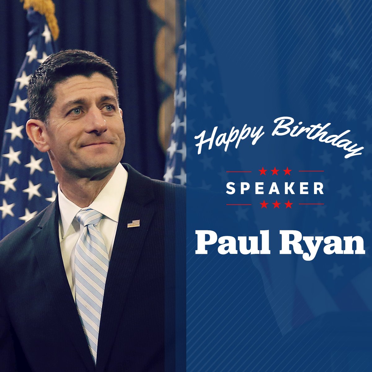Absolutely!  Happy Bday to the handsome Paul Ryan.    to wish a happy birthday!   