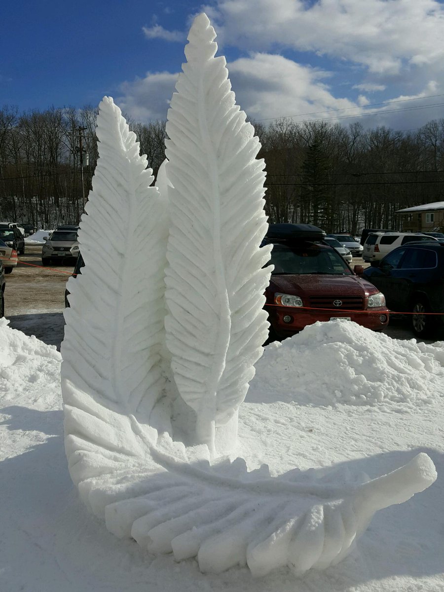 #2017 #NewHampshire #snowsculpting  1st Place #snowsculpture #GregGrady #g2Grady #snow #nh
"Birds of a Feather"