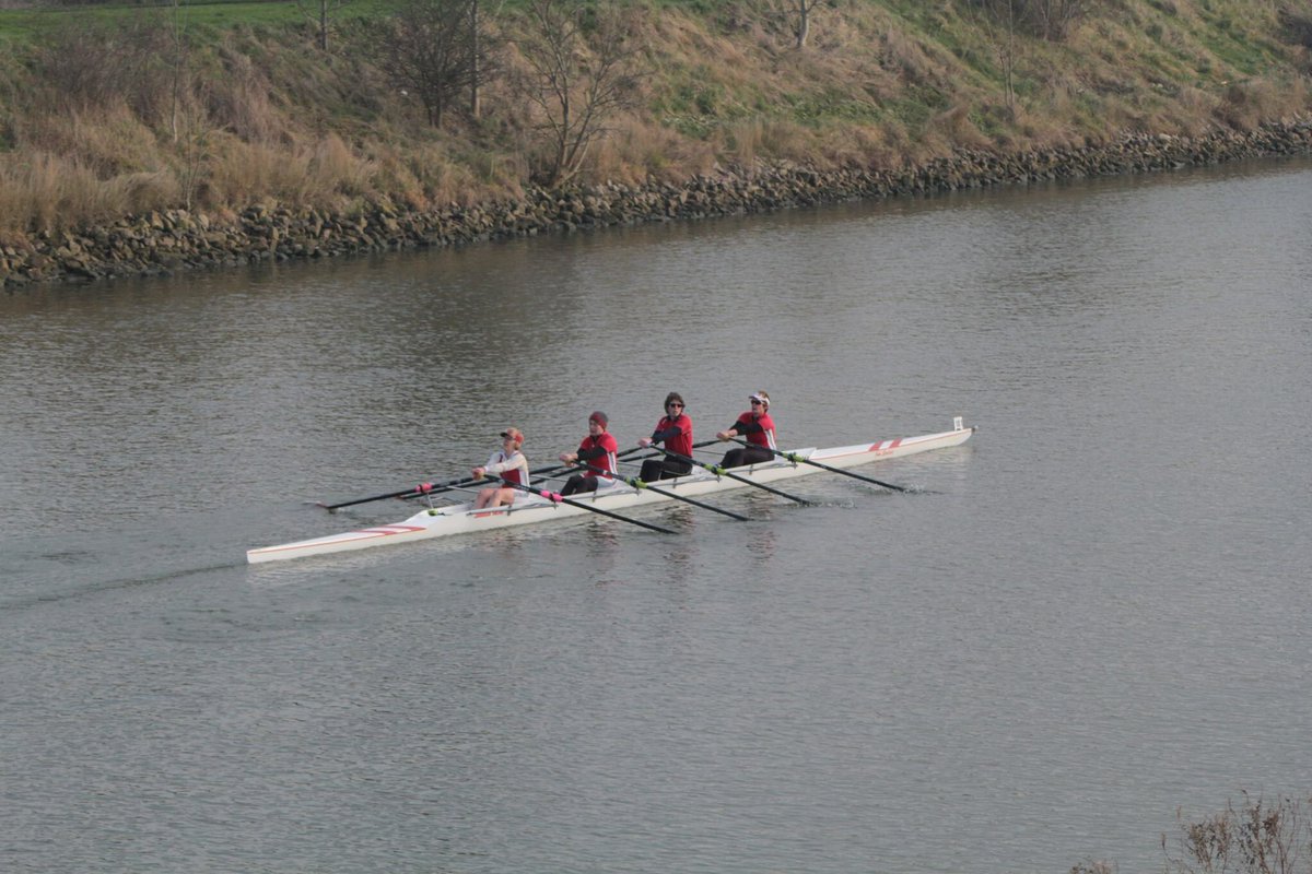 SheffieldCityRC's tweet photo. Last but not least, here's a crew that actually won their race! Congrats to the women's masters coxless quad! #BostonHead #sheffield #rowing https://t.co/rdpLWxNB90