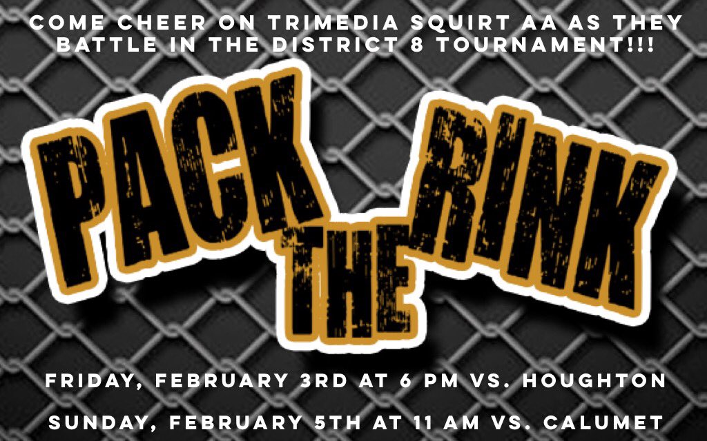 LakeviewArena's tweet photo. Road to the state finals begins on Friday for the #TriMedia #squirt team. Let's #PackTheRink!!! https://t.co/uVbepKXhGr