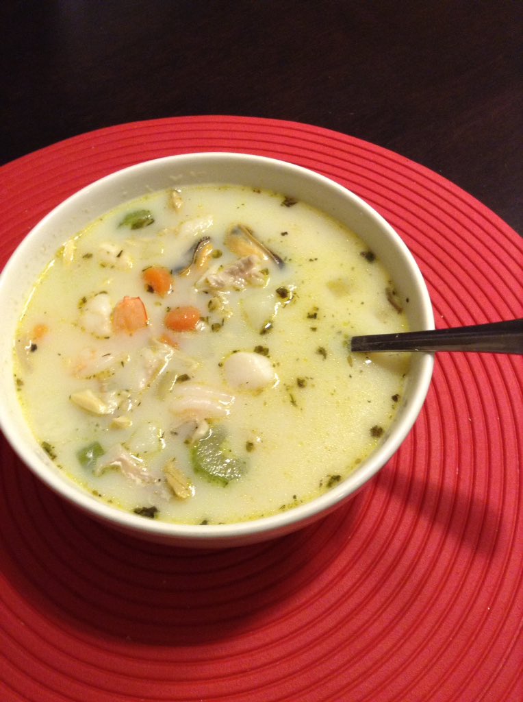 slorourke's tweet photo. Tonight's supper is homemade seafood chowder #chowderweek https://t.co/b4PXVIVDyc