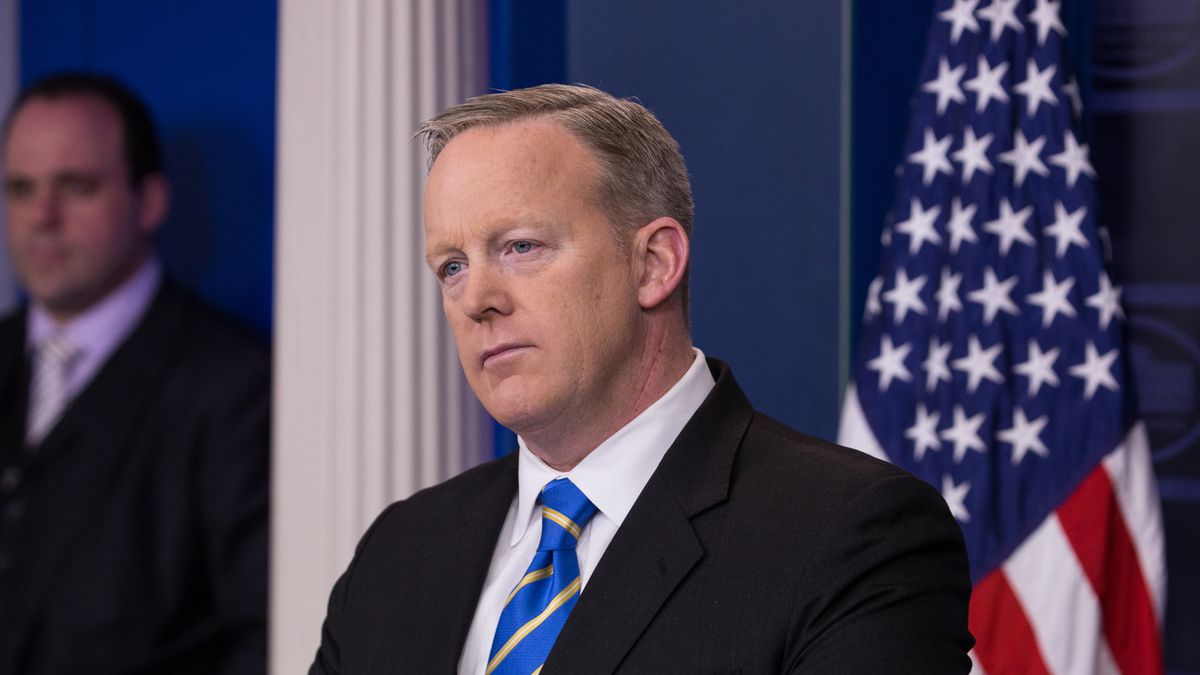 TheAVClub's tweet photo. Sean Spicer reads The Onion, but maybe not too closely https://t.co/Z5JApfyUB7 https://t.co/cX21HSBEOD