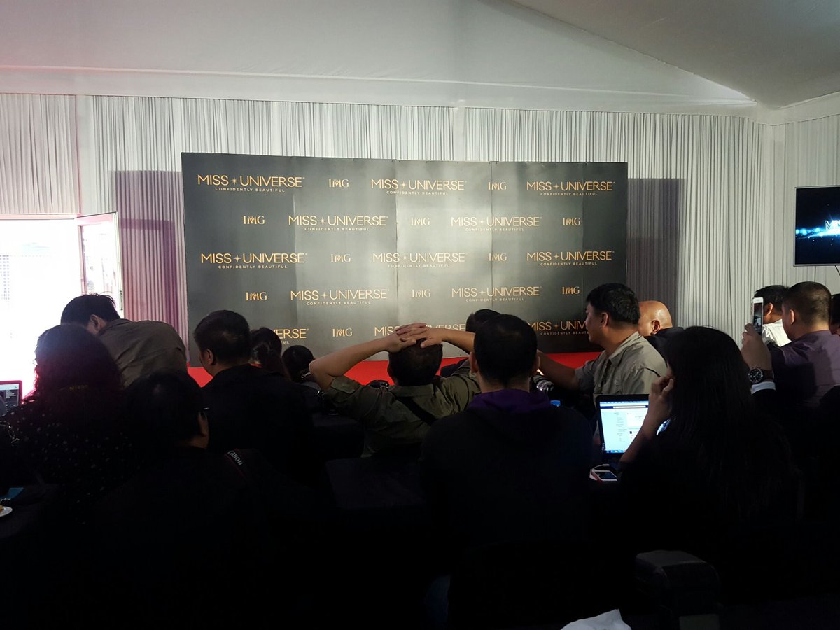 Is the #65thMissUniverse ready to meet the press and media members?