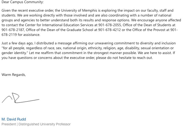 UofMPastPres's tweet image. Have received quite a few requests for a copy of the campus communication. We are committed to diversity &amp;amp; inclusion. For all.  Every. One.