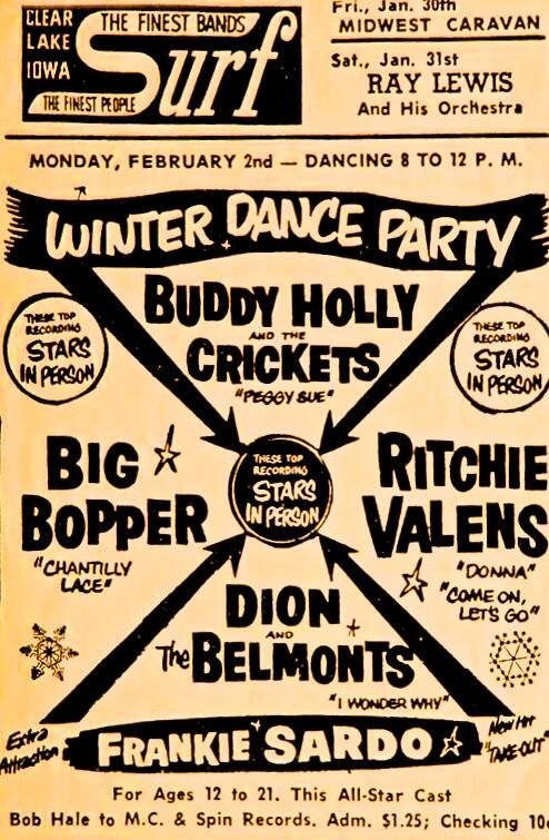 BeschlossDC's tweet image. Winter Dance Party, Surf Ballroom, Clear Lake, Iowa, before tragic day for American music, this week 1959