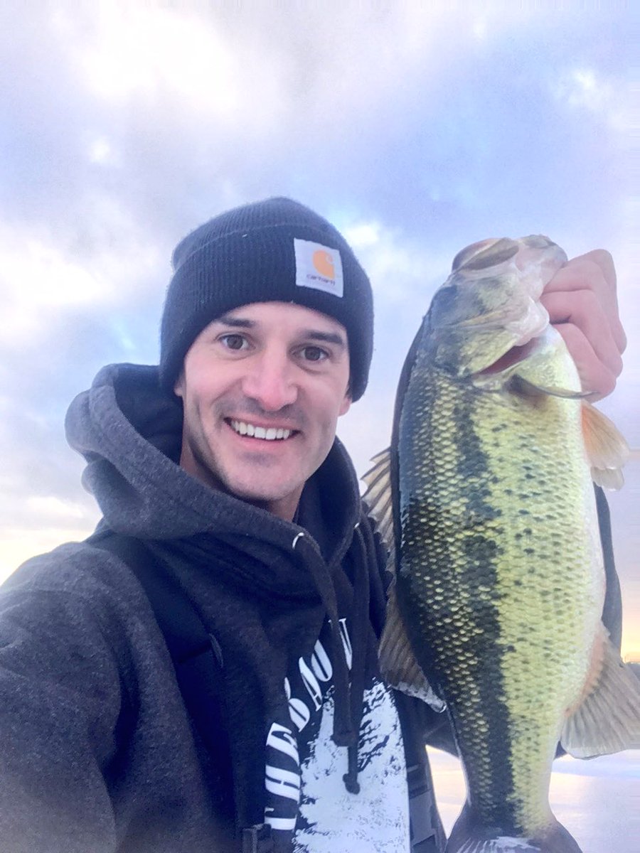 Jcarterfishing's tweet photo. First bass of 2017! Usually my ice fishing is spent chasing other species. #icefishing #fishme https://t.co/6tqj2GyUko