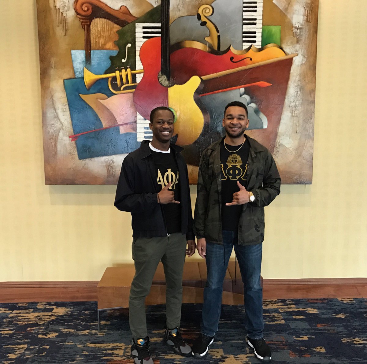 KOAlphas's tweet photo. Brothers Kalif Jeremiah and Nelson Winrow at the 2017 Southern Regional College Brother Empowerment Retreat, in Atlanta, GA. #DukeAlphas https://t.co/rN1EQ4ocWr