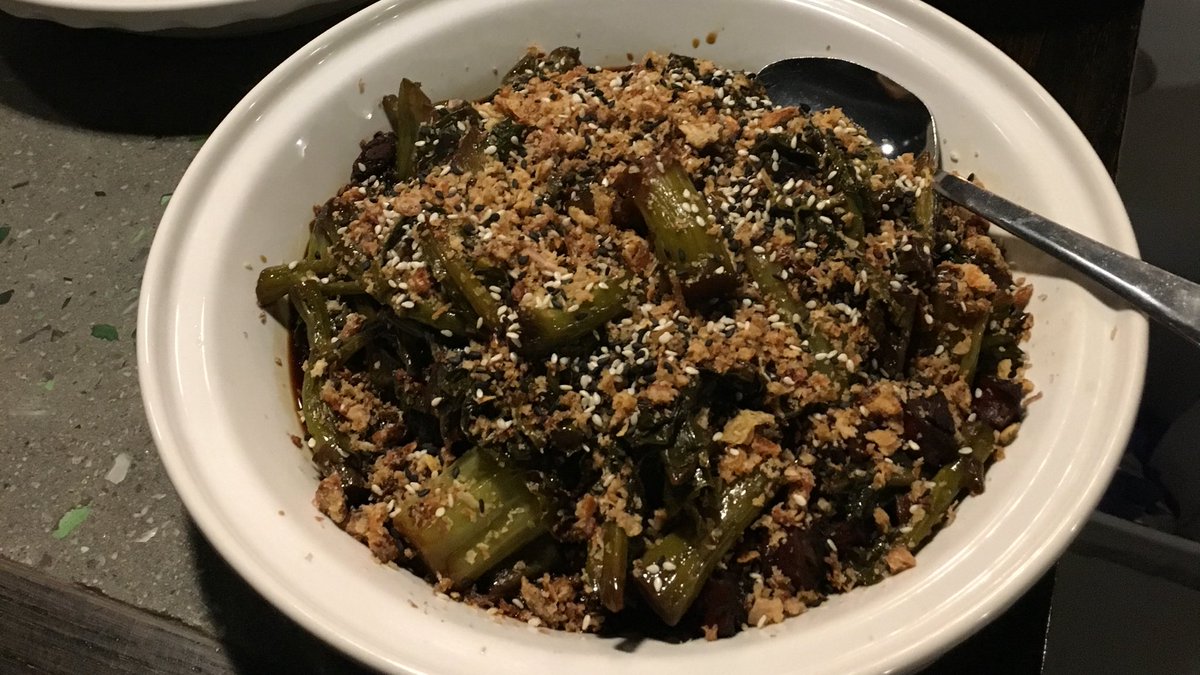 knoxkaizen's tweet image. Mustard green goodness. #sundaysupper #sundayfunday  #chinesenewyear