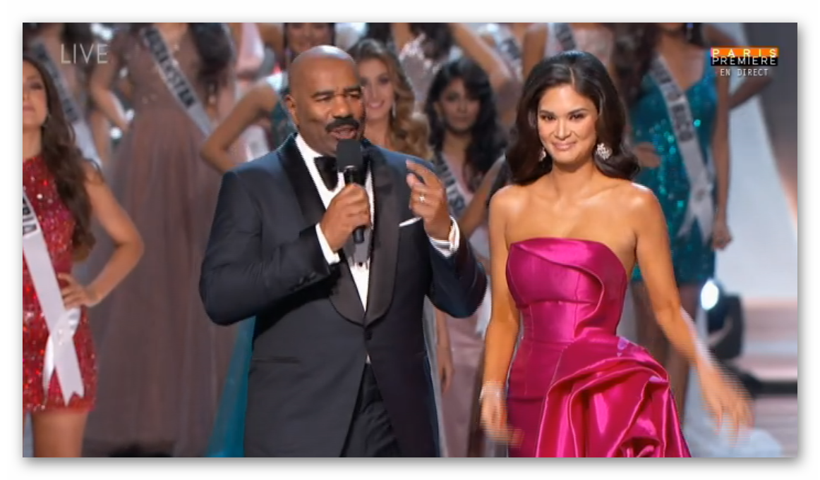 canaltn8's tweet photo. Pia Wurtzbach en el escenario de #MissUniverse con un hermoso vestido #Nicaragua #NicaraguaConMarina https://t.co/1U8SwepcFo