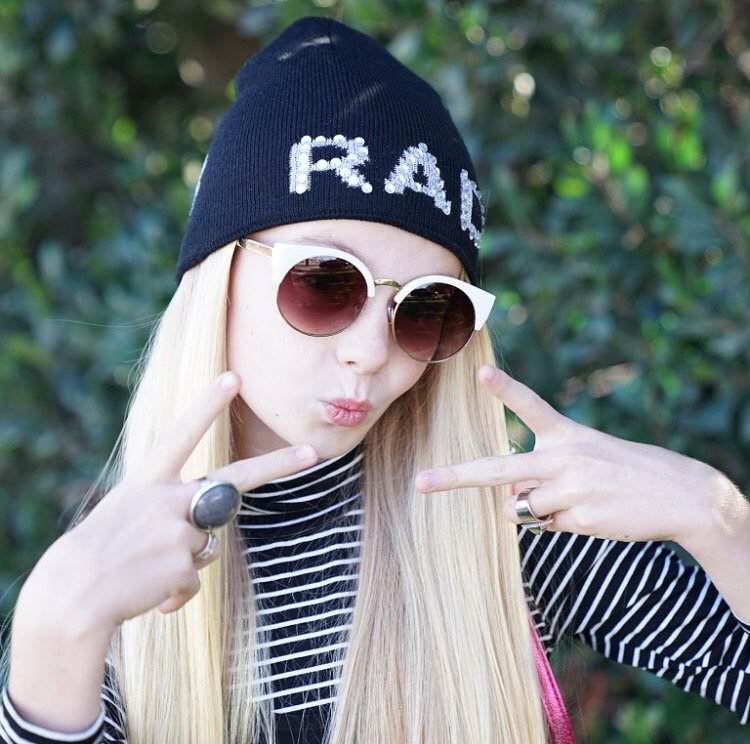 StyleLabGirl's tweet photo. So totally RAD 💥💥💥 loving this beanie on Jaydin! Mini Fashion Addicts  #Swag #Beanie #StyleLabGirl https://t.co/VUEjEbJSl3
