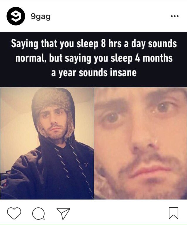 طب انا عندي مشكلة اني مش فاهم هم 9gag مشكلتهم ان دة وقت كتير نوم رايح عالسنة ولا قليل ... لأني مستقل المدة جداً already 😀
