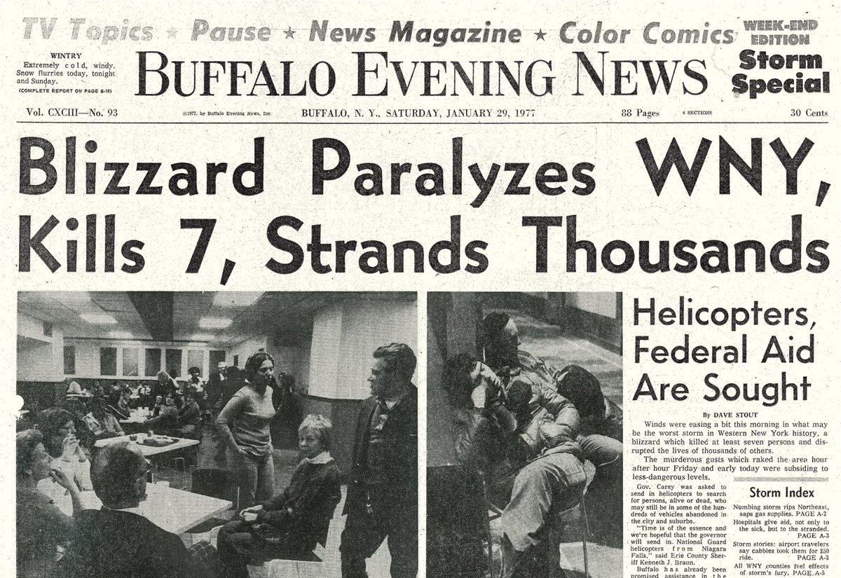 utilfredsstillende Taxpayer rester Forty years ago, Buffalo was paralyzed by the Blizzardof77. See more from  the Buffalo Evening News archives: | The Buffalo News | Scoopnest