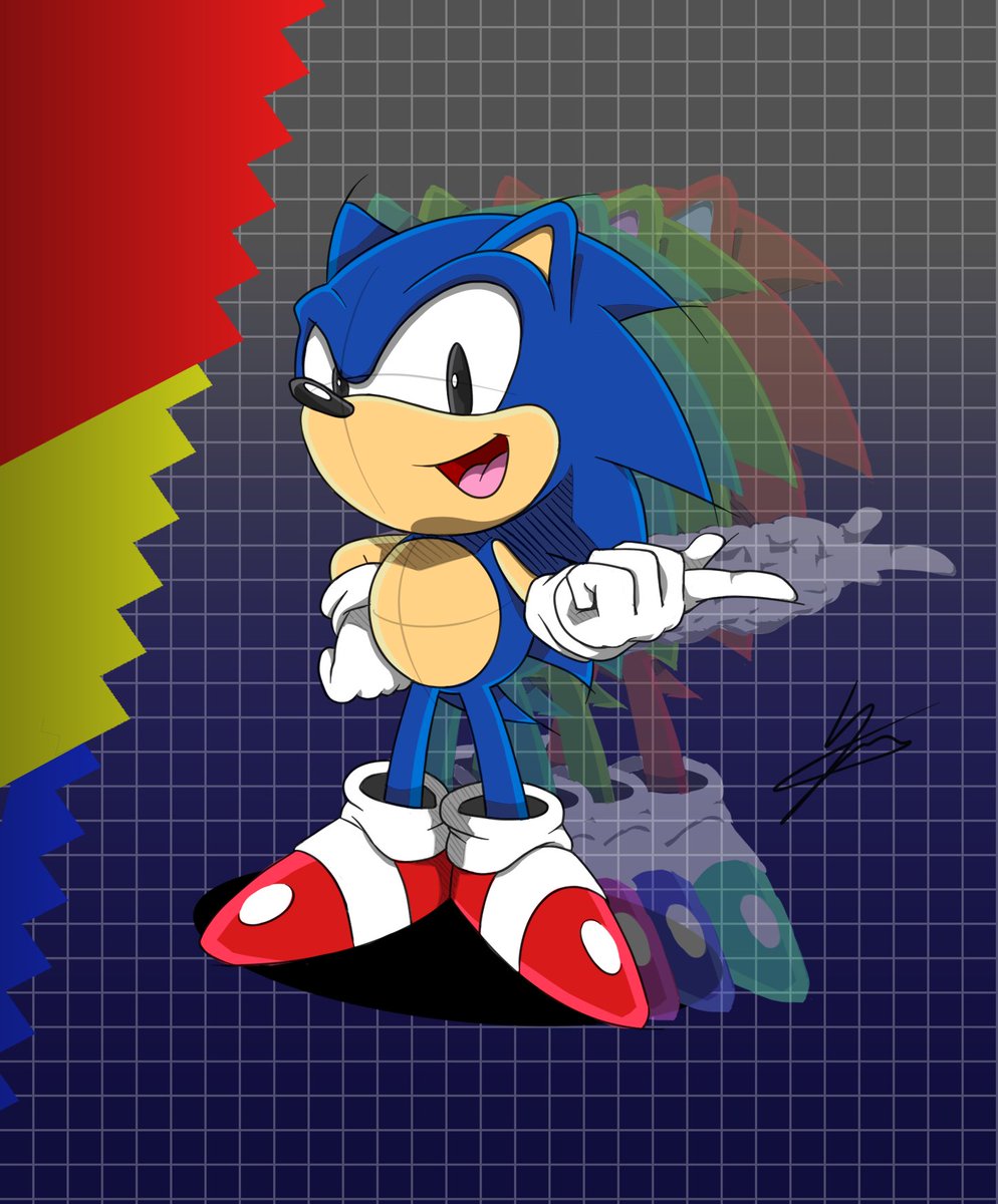SegaSteven's tweet photo. Decided to draw Sonic to see if i have kept the skillz, Think I have @sonic_hedgehog #Art #SonicTheHedgehog #Classic4life https://t.co/SdYikCdUvE
