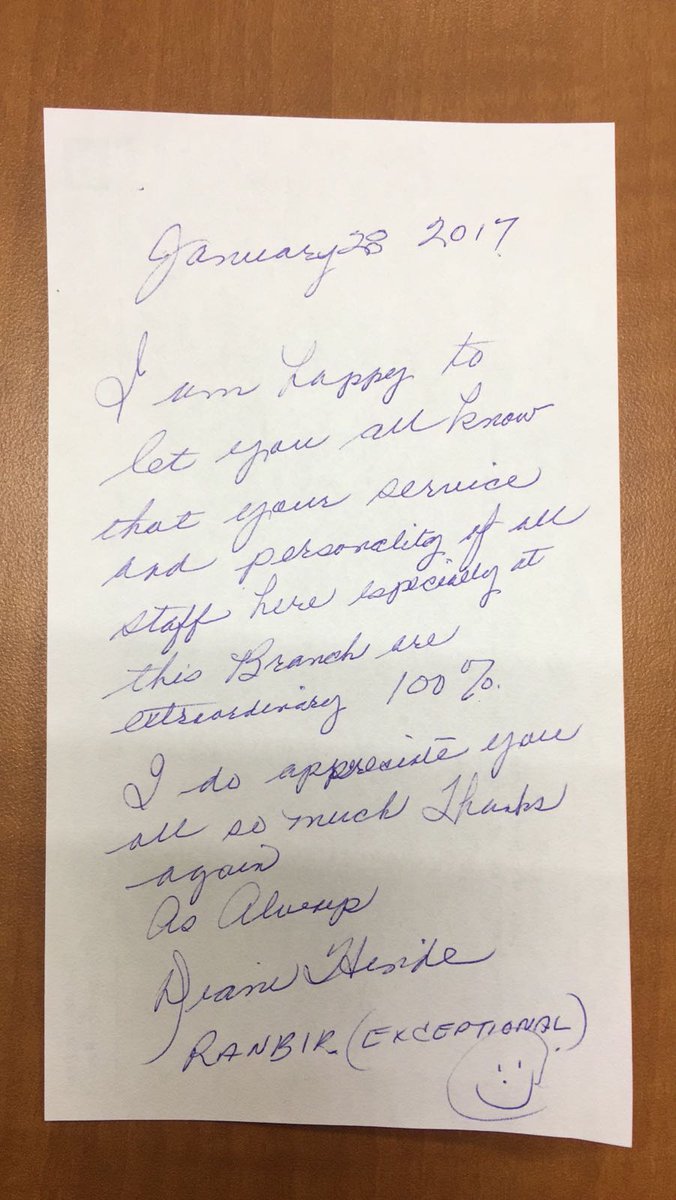 This wonderful customer made our day 😍 <a href="/rohit/">Rohit Gupta</a> @RussAnderson_TD @BrianGervais_TD <a href="/AaronS80/">Aaron Schmidt</a> <a href="/daniellejperron/">Danielle Perron</a> @TDCT293