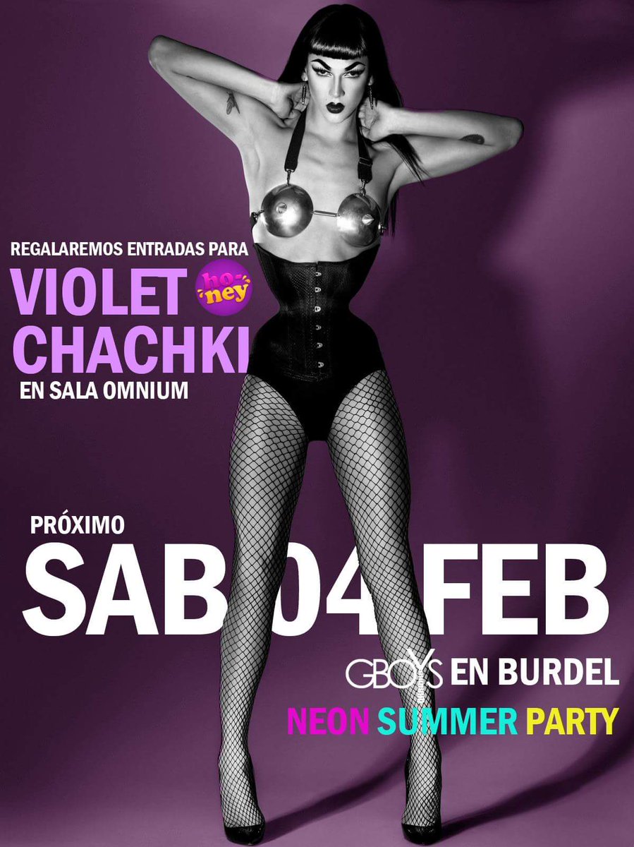 GBOYSCL's tweet photo. Sin lucas para ir a Violet Chachki en Santiago? Este sábado 04 de Febrero en @ClubBurdel  regalamos entradas generales entre los asistentes! https://t.co/kygmnLG7nz