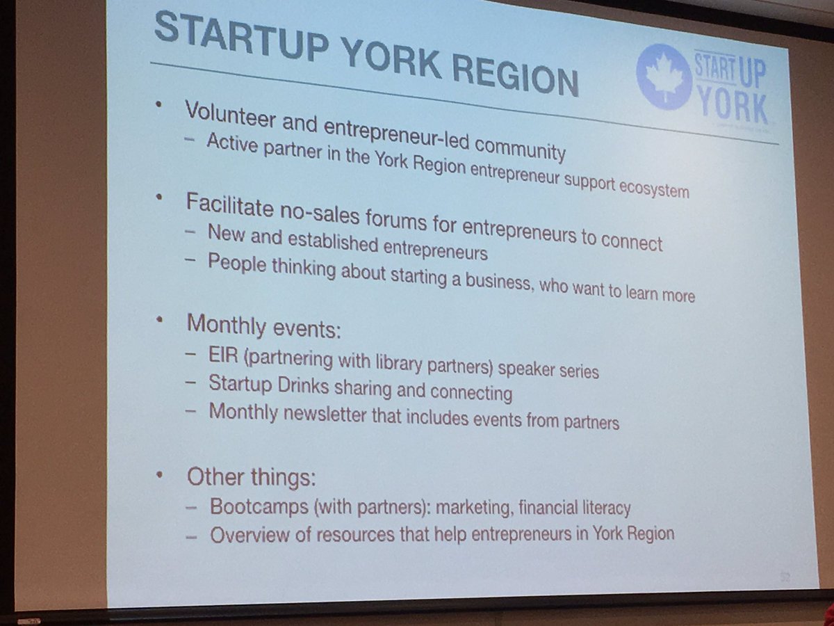 teresa_sing's tweet photo. .@SWYorkRegion #SenecaHELIX #SWYorkRegion #Startup communities at https://t.co/Uk0u0PDu5Z with @Lucas_Chang https://t.co/1TgU1ZLkOX