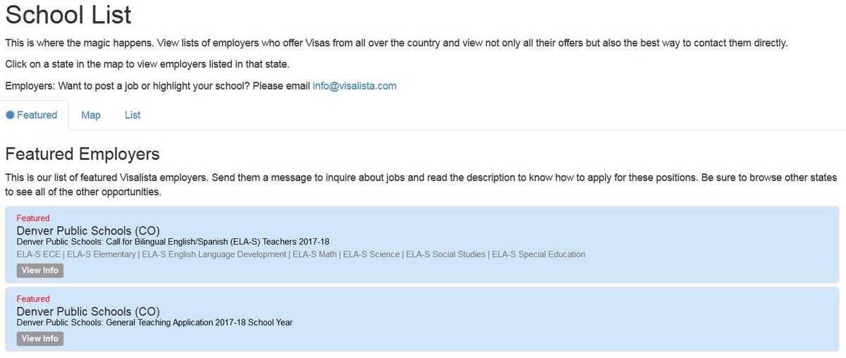 Visalista's tweet photo. Denver Public Schools is hiring! Create your profile at https://t.co/VI7ow0LKfG and find out about all the details! #teachabroad #h1b #j1 https://t.co/KFilu7qwoC