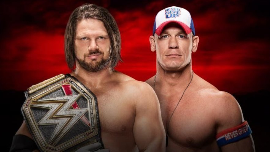 OtroFanWWE's tweet photo. Ahora lucha por el campeonato mundial de WWE
Styles vs Cena 

#RoyalRumble https://t.co/F4oBzeavv7