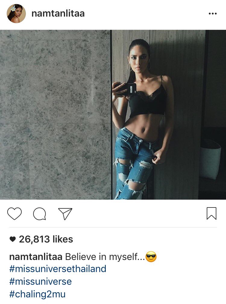 GoJiiJoy's tweet photo. I Believe you !!!! #MissUniverse #Thailand https://t.co/1iI4fdVd0W