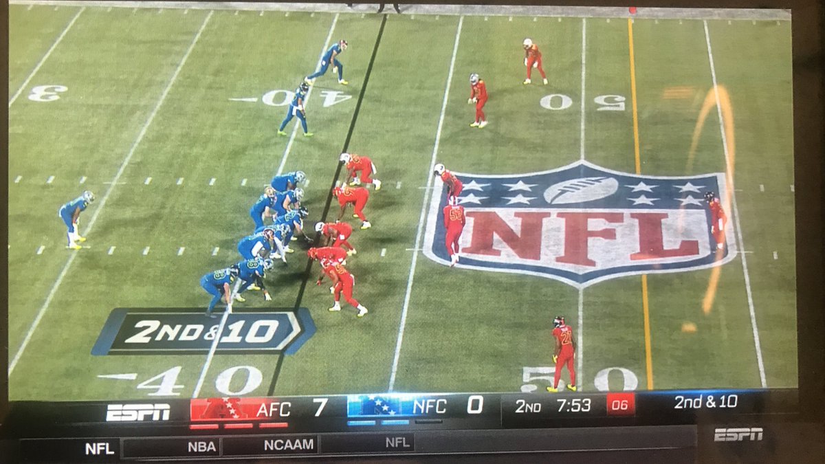 LaVarMerrell's tweet photo. Not a bad game! #ProBowl2017, players are going 75%. Understandable. Just keep it entertaining. #NFL https://t.co/Go9L4md7fD