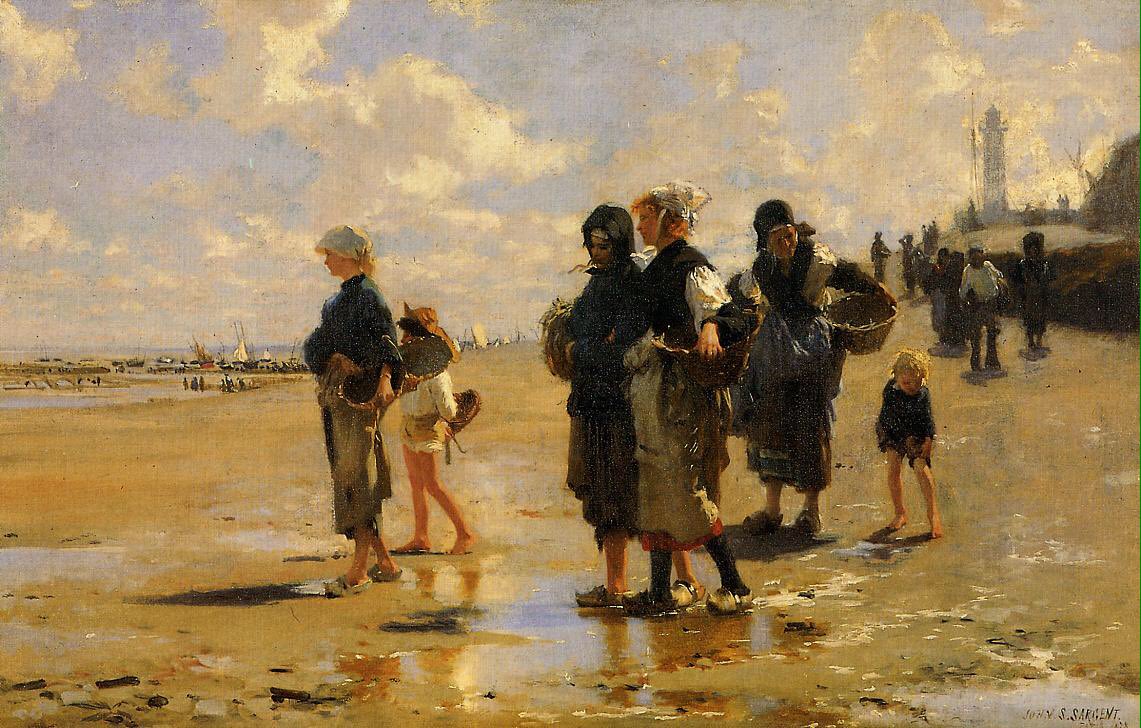 al_bkor's tweet image. - John Singer Sargent (American, 1856-1925)
Fishing For Oysters At Cancale, 1878