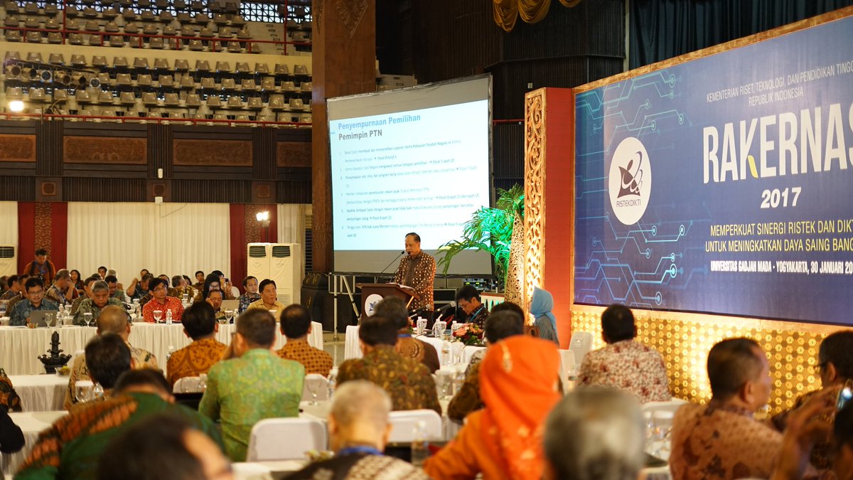 "Science &amp; Technology Index adalah portal yg berisi tentang pengukuran kinerja Ilmu Pengetahuan dan Teknologi," M.Nasir #Rakernasristekdikti