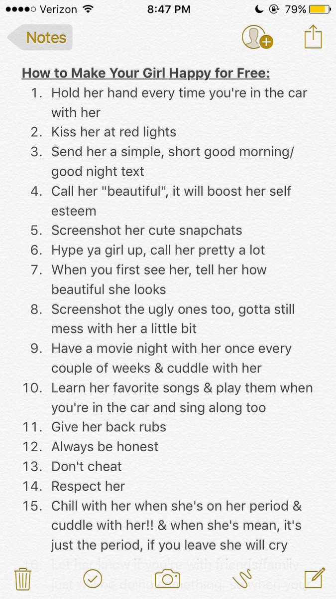 things to make my girlfriend happy