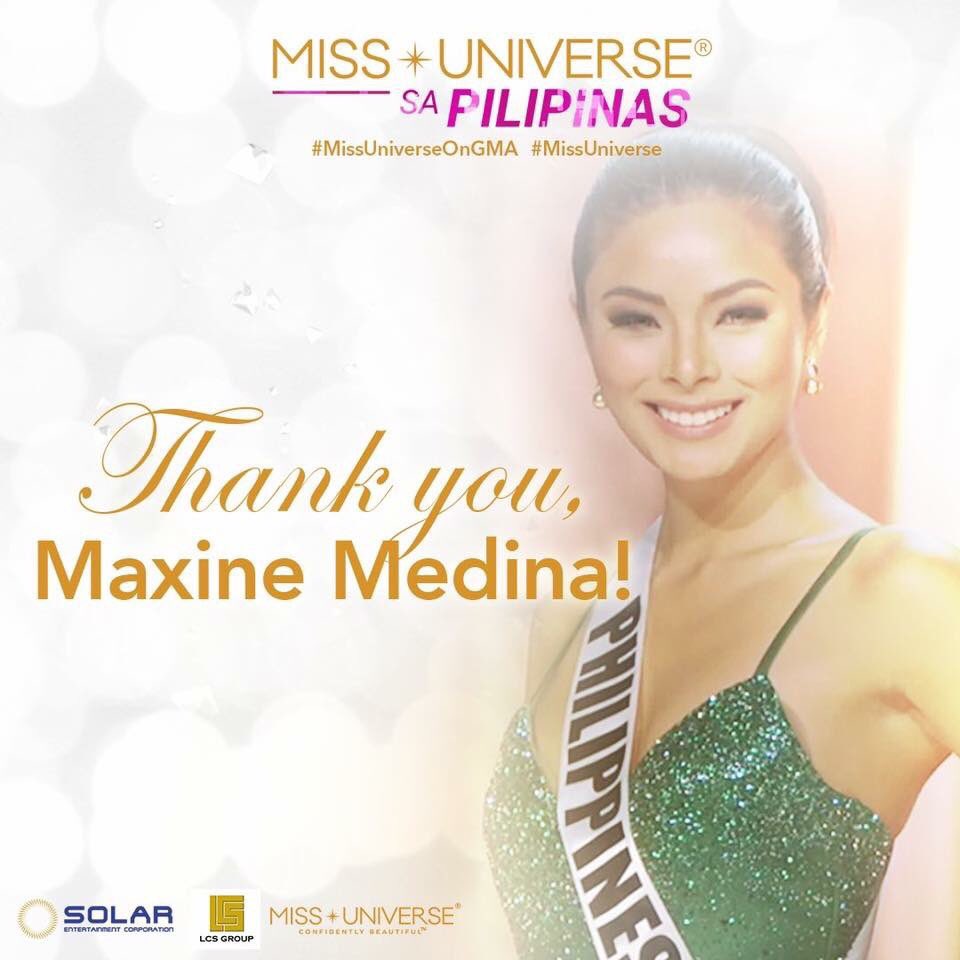 ofctrendsetter's tweet photo. Thank you @maxinemedina #Philippines proud of you #MissUniverse https://t.co/wy5LCz8ajQ