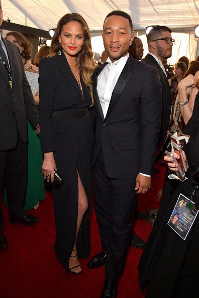 TeigenUpdated's tweet image. January 29: @chrissyteigen and @johnlegend attends The 23rd Annual Screen Actors Guild Awards at The Shrine Auditorium in Los Angeles.