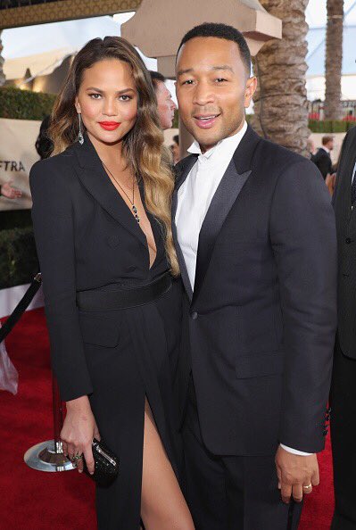 TeigenUpdated's tweet image. January 29: @chrissyteigen and @johnlegend attends The 23rd Annual Screen Actors Guild Awards at The Shrine Auditorium in Los Angeles.