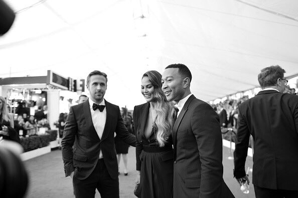TeigenUpdated's tweet image. January 29: @chrissyteigen, @johnlegend and @RyanGosling attends The 23rd Annual Screen Actors Guild Awards at The Shrine Auditorium in LA.