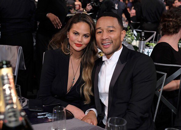 TeigenUpdated's tweet image. January 29: @chrissyteigen and @johnlegend during The 23rd Annual Screen Actors Guild Awards at The Shrine Auditorium in Los Angeles.