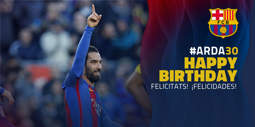 Happy Birthday Arda Turan yang ke 30 tahun. 