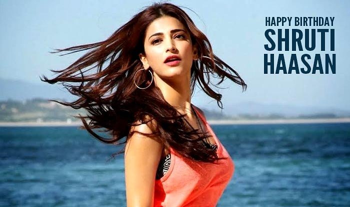Happy birthday staining Shruti Hassan! .
.   