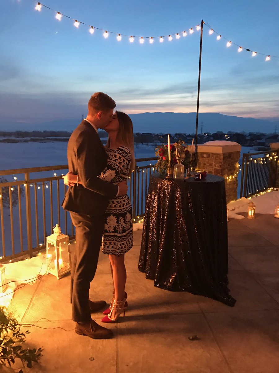 Coopdaloop_20's tweet photo. I am so grateful for this girl in my life! The best night of my life by far! Thank you for saying yes! I love you!!!❤❤❤💍💍💍#GettingMarried https://t.co/3t4nNSTGId