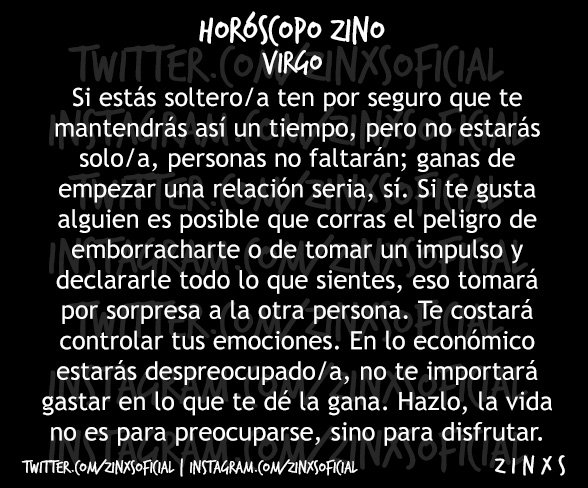 zinxsoficiaI's tweet photo. #PonteEnCu4tro 
#HoróscopoZino #Virgo
Parte I, II, III &amp; IV. https://t.co/HwzJipBohF