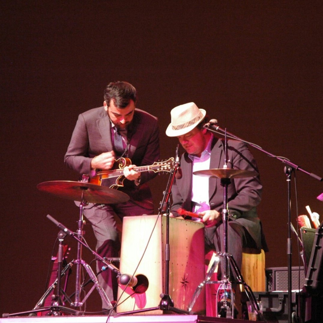 dukefan127's tweet image. @mcashworth Knight Theatre with the @SteepCanyon with @MikeGuggino #bluegrass #boxkit #mandolin